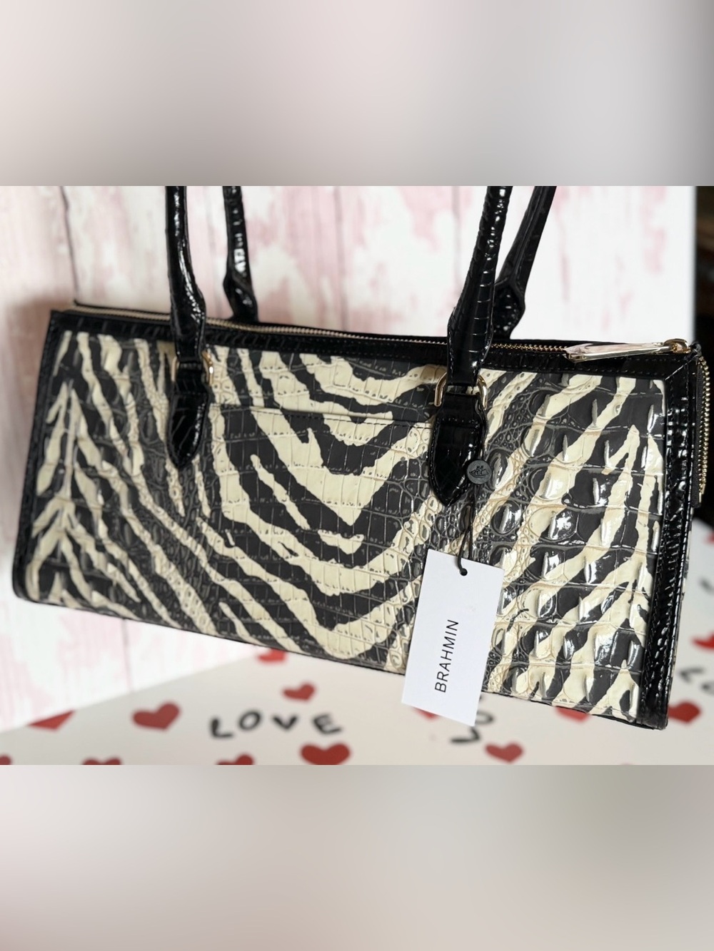 Brahmin Melbourne Collection Sophia Everlasting Encore Satchel Bag $385 FIRM $ - Picture 3 of 13